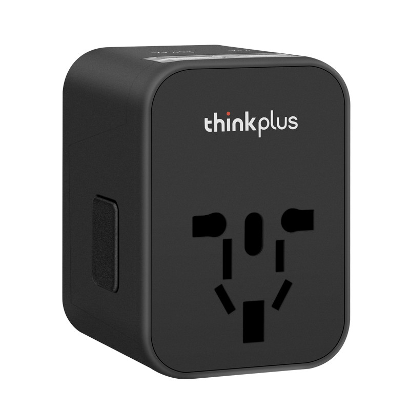 thinkplus随身充 全球旅行充电器(JY-304)黑 36003161