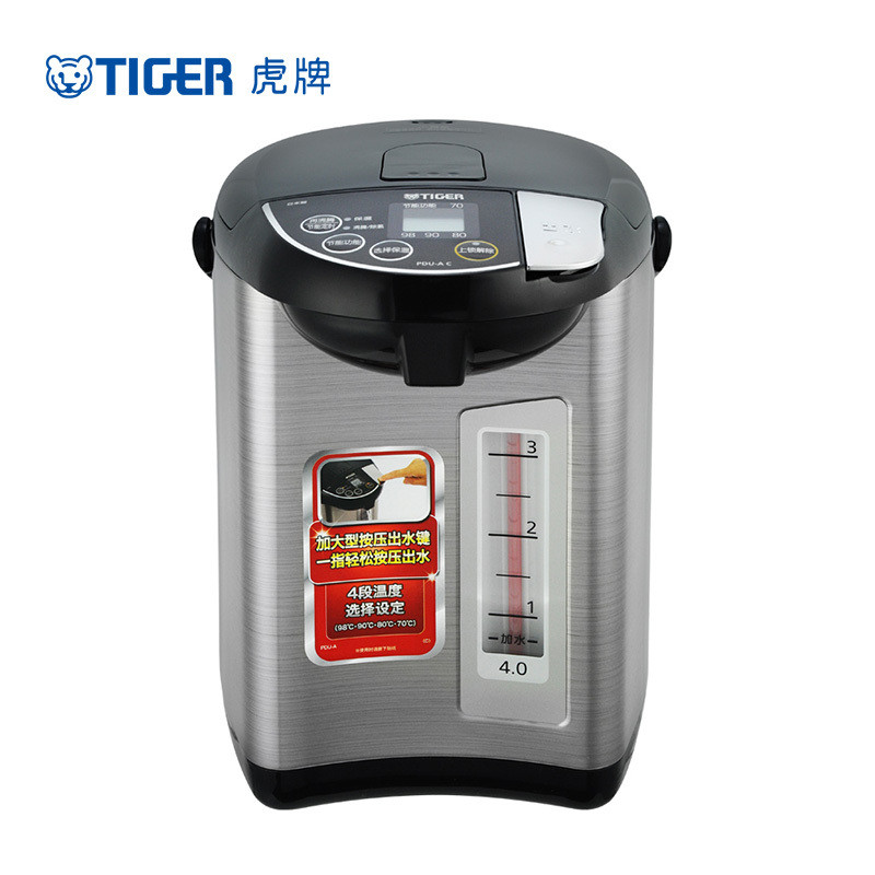 虎牌（tiger）电热水瓶 PDU-A40C(R)日本原装进口 微智能电热水瓶 氟树脂内胆加工 多段式保温