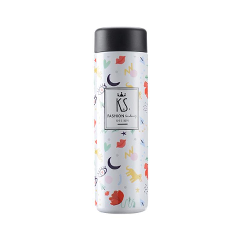 K.S. 乐活真空保温杯260ml可爱创意时尚水杯 KS-521(七包服务） 红色