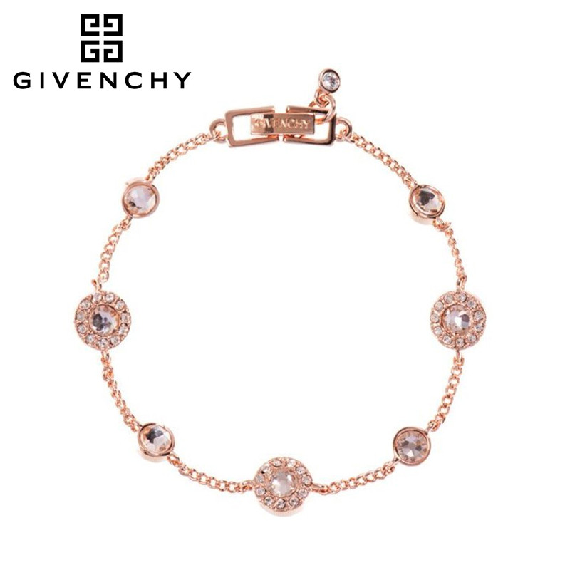 Givenchy/纪梵希 清新系列闪耀 施华洛世奇人造水晶女士手链 玫瑰金色