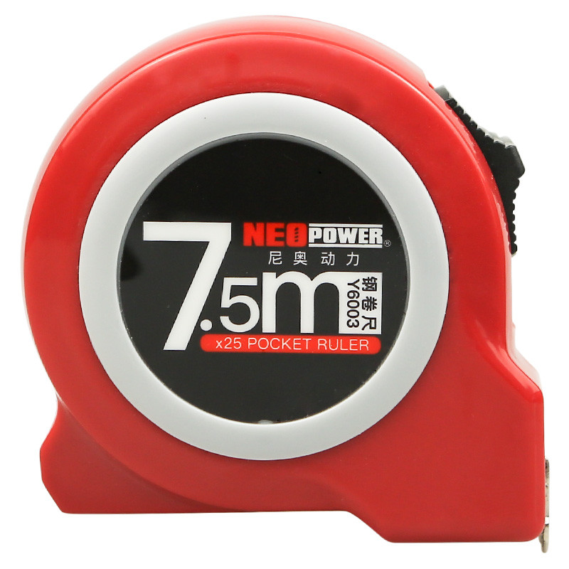 【尼奥动力系列】尼奥动力(neopower)卷尺7.5米钢盒尺伸缩尺米尺标准