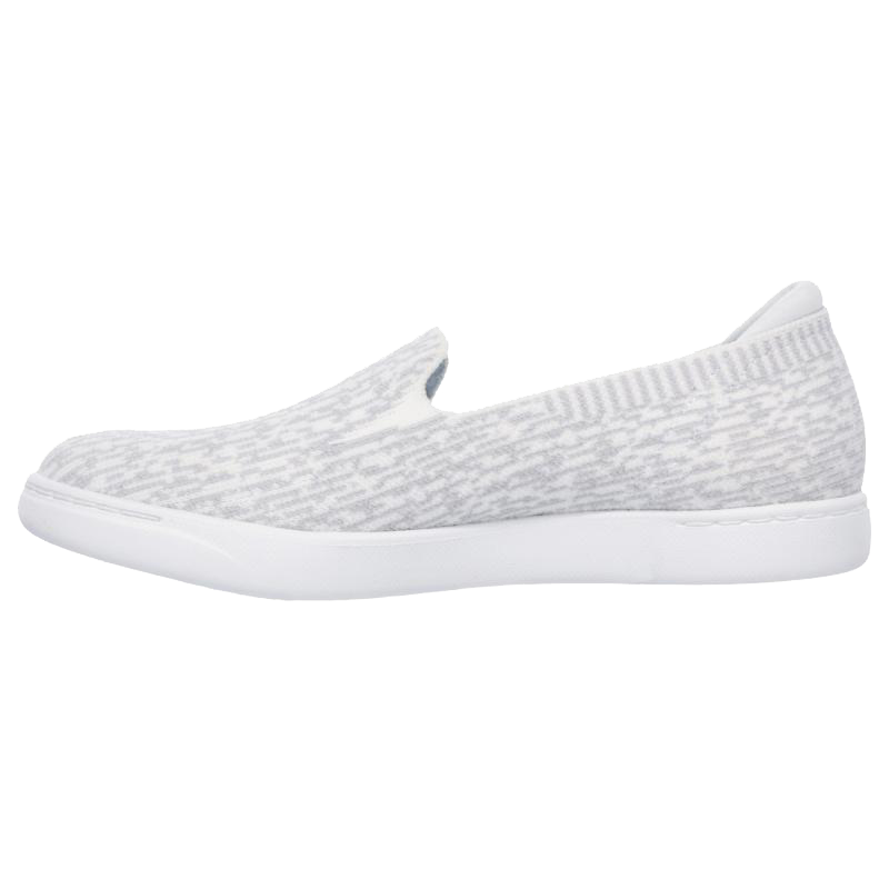 Skechers/斯凯奇女鞋休闲鞋网布平底中口质感舒适 23535 白色/浅灰色 35码