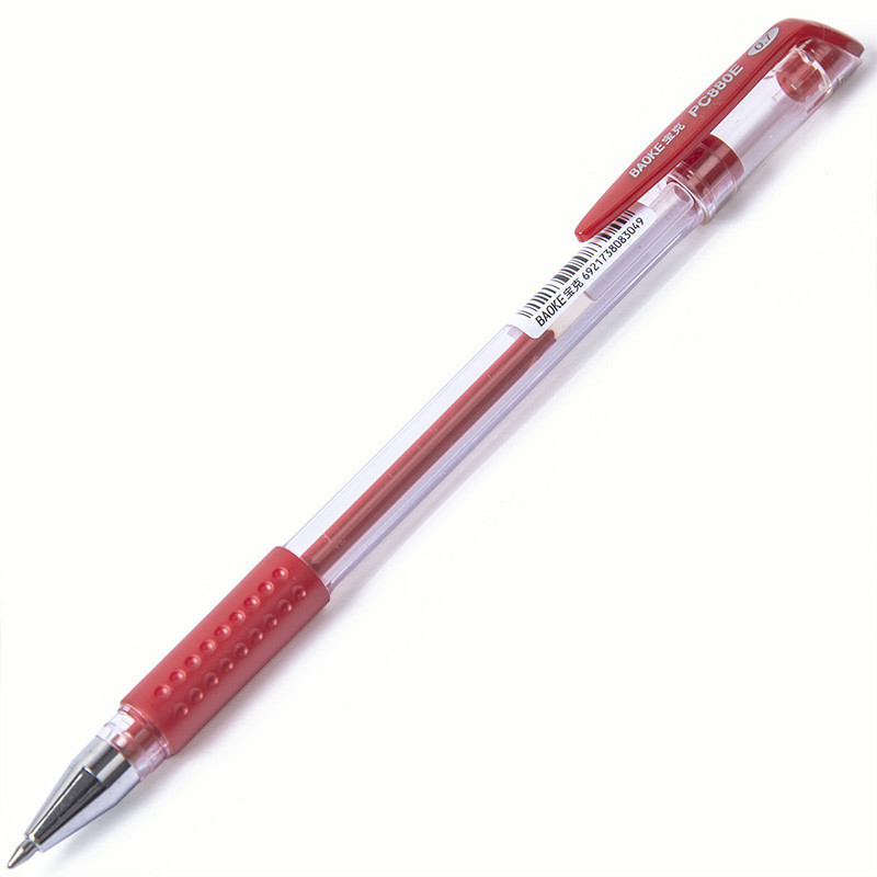 宝克880F（0.5mm）经济实用欧标中性笔 红色 12支/盒 红色