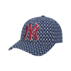 [直营][吴宣仪同款] MLB MONOGRAM系列可调节棒球帽 NY时尚硬顶弯檐帽-32CPFB911 50N