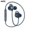 AKG N200 WIRELESS入耳式无线蓝牙耳机 磁吸运动耳机 参考级HIFI音质 手机可通话 水墨蓝