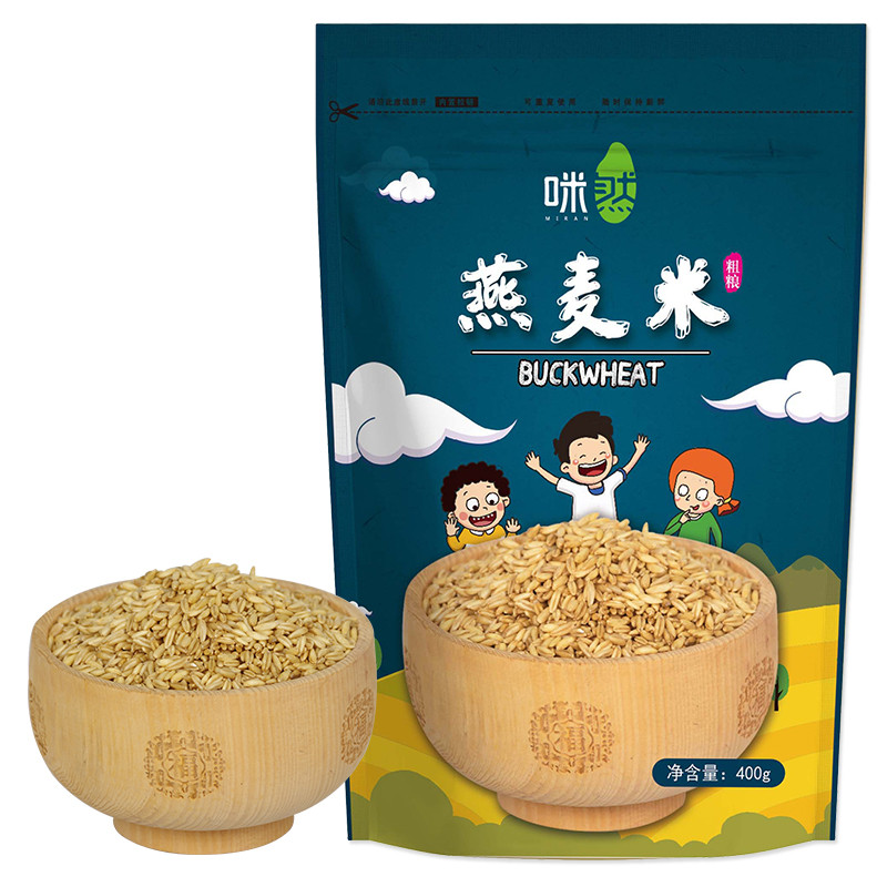 咪然 燕麦米400g 深蓝色