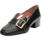 20春夏新款 BALLY 巴利 女士铆钉装饰牛皮可踩脚粗跟单鞋 JANELLE 30 TRUNK 08-骨白色 3