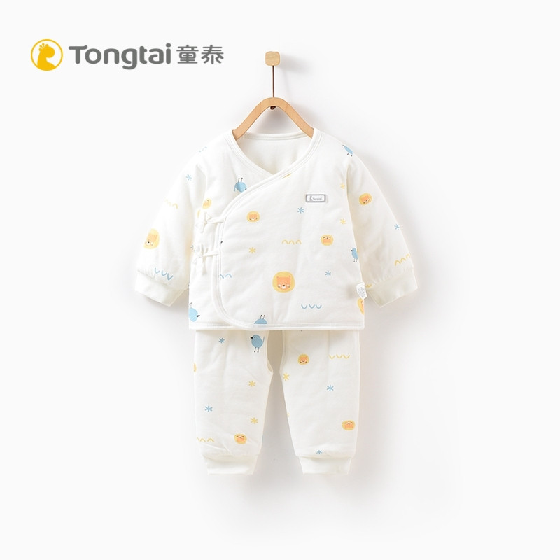 童泰新款新生儿衣服婴幼儿纯棉和服套装0-3月初生宝宝内衣两件套