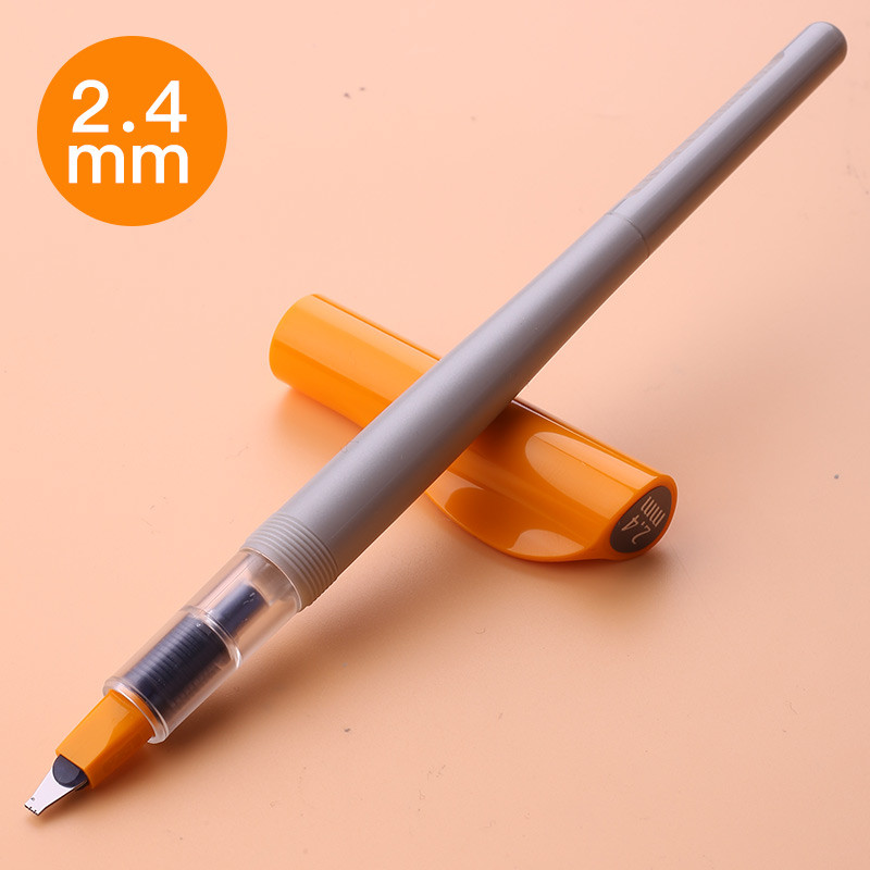 百乐（PILOT） 日本 FP3-SS平行笔 美术美工钢笔 鸭嘴笔 特殊字体英文书法钢笔 橙色2.4mm