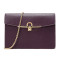 Salvatore Ferragamo 菲拉格慕 女款牛皮手拿包单肩斜挎包 22D697 0715710-黑莓色