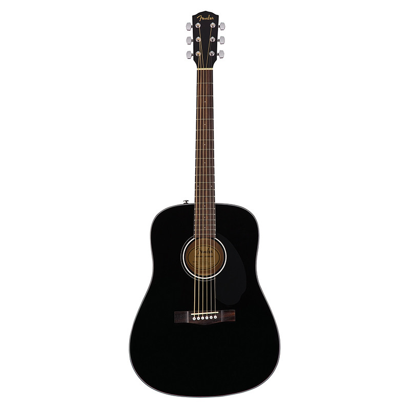 芬达自营 Fender CD-60S系列 原声 单板民谣木吉他 圆角桃花芯木背侧板 云杉木41英寸 BLK黑色