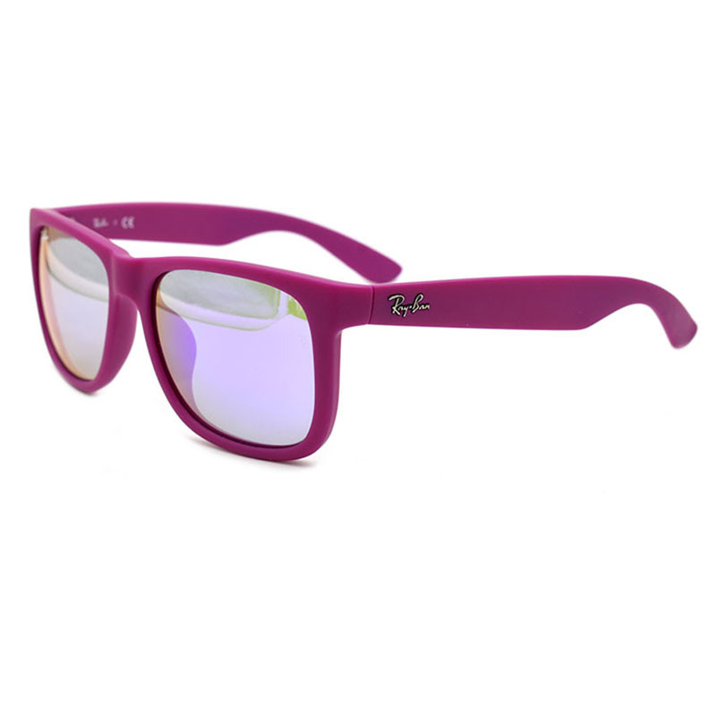 Ray-Ban/雷朋 太阳简约轻奢系列新徒步旅行者公路旅行版高清亚版通用太阳镜RB4165F（意大利进口轻盈材质） 紫色