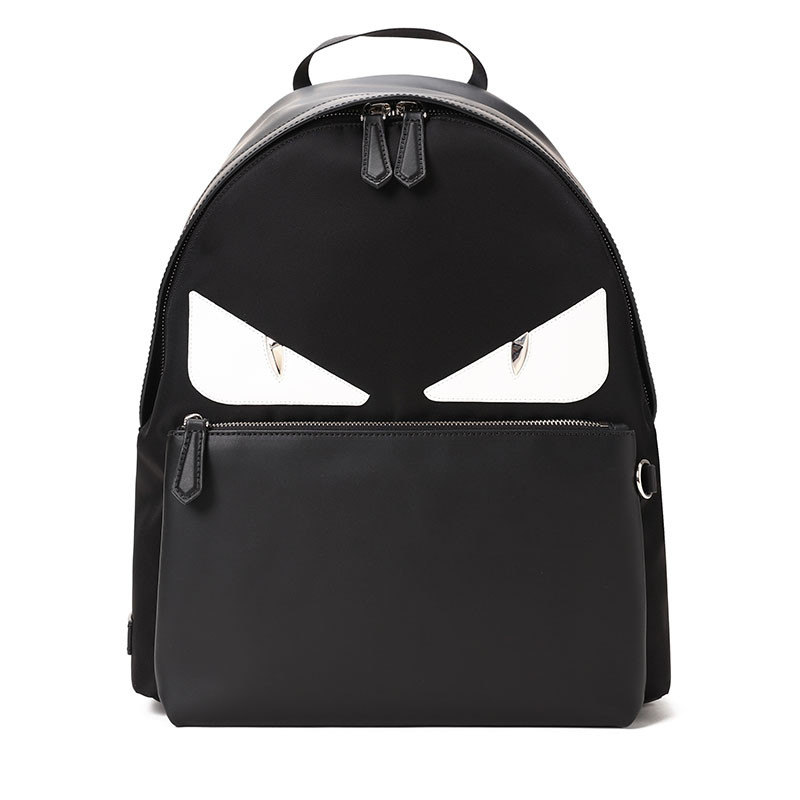 Fendi 白色怪兽眼睛 双肩包 7VZ042 黑色