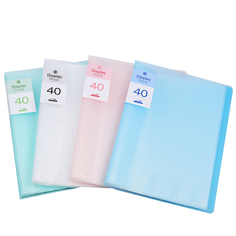 正彩（ZNCI）幸运草彩色资料册A4文件夹文件册学生试卷夹40页办公用品文具 12140 白色