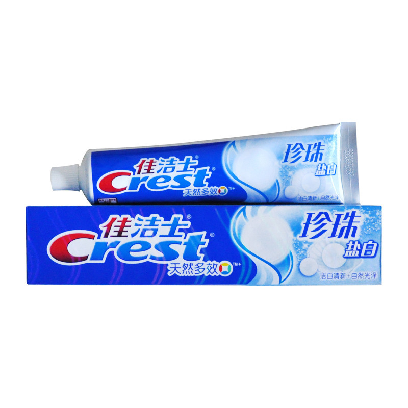 佳洁士(Crest) 珍珠盐白牙膏（柠檬清新） 140克（单位：支）