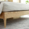 一米色彩 云端床 日式实木双人床 设计师艺术风格 白腊木北欧纯实木卧室家具 1.5米单床+床垫+1床头柜