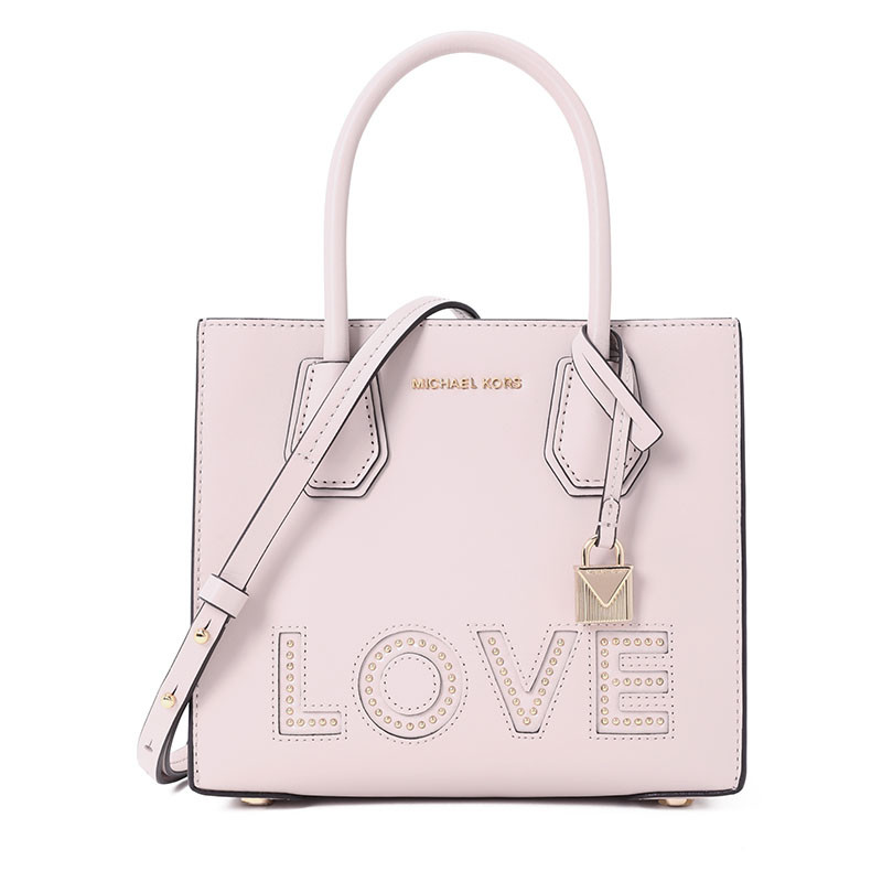 MK Mercer 斜挎包 中号 LOVE铆钉款 30H7GM9M6O 裸粉色