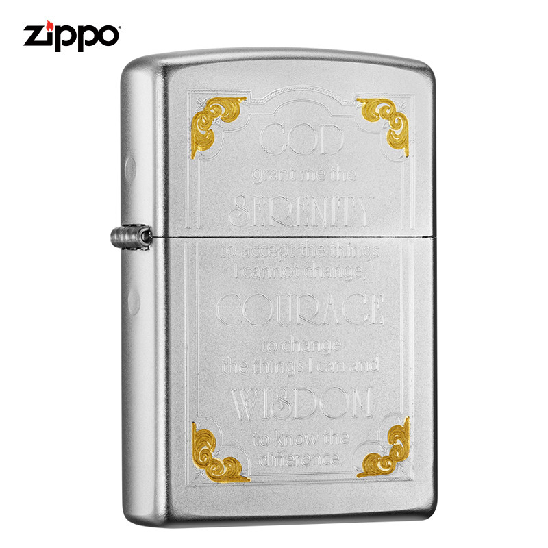 zippo芝宝打火机美国原装ZIPPO打火机警世箴言之宝打火机28458-043297