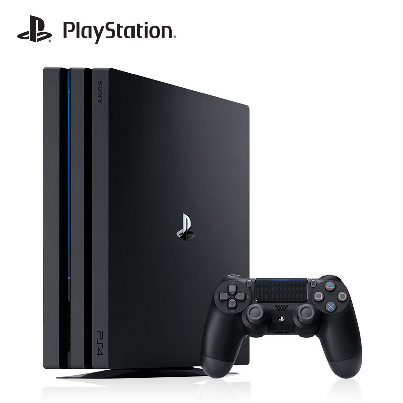 索尼（SONY）PlayStation 4 PS4 Pro 1TB 黑色 双手柄