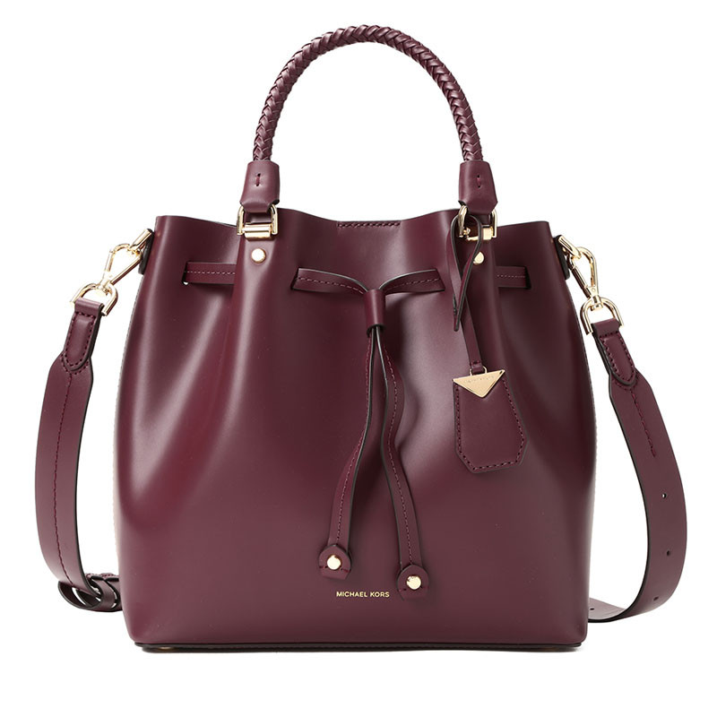 MK Blakely 单肩包 中号 抽绳款 酒红色