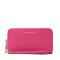 Michael Kors/迈克·科尔斯 女士Jet Set Travel中长款腕带拉链钱包 32H4GTVE9L 玫红色