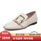 BALLY 巴利 女士 羊皮方扣可踩脚平底鞋 JANELLE 508-骨白色 4