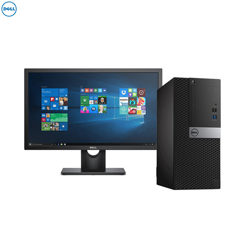 戴尔(DELL)3060MT商用台式电脑（I3-8100 4G 1T+128G固态 2G独显 E2016H ）