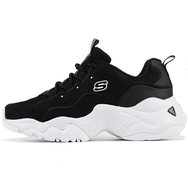 Skechers 斯凯奇 女鞋 运动休闲轻便低帮休闲鞋66666210/BLK 66666210_BLK 35