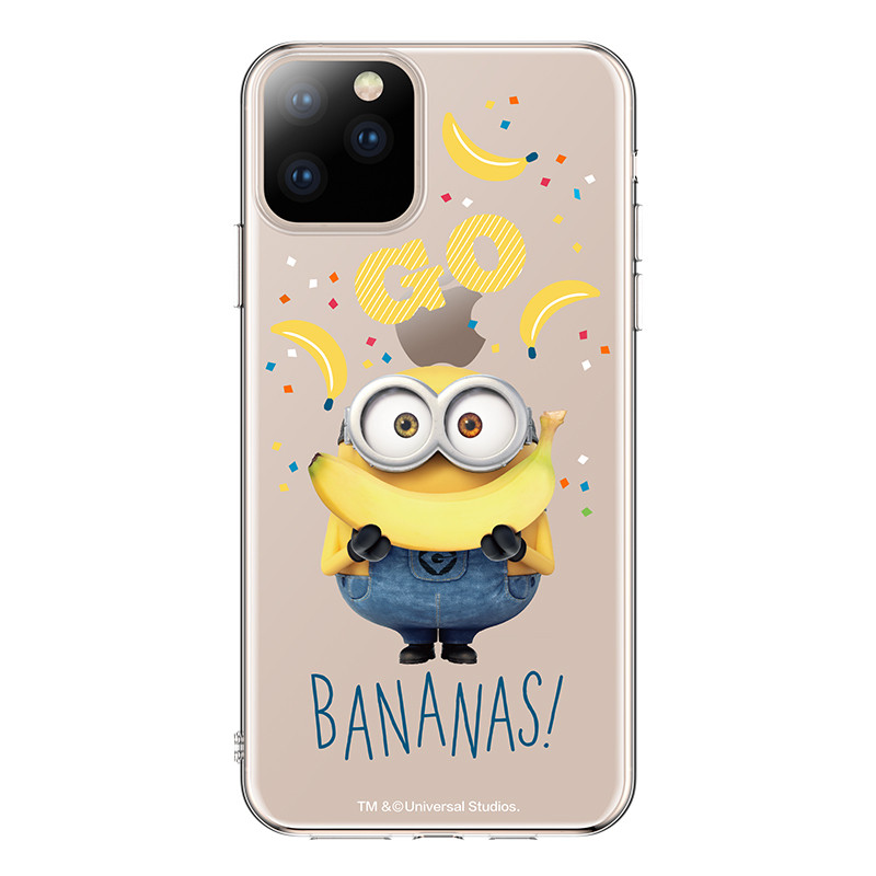 小黄人 iPhone 11 Pro Max TPU保护套 I Love Banana 透明