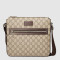 GUCCI/古驰 经典Logo男士帆布单肩包 406410 米色