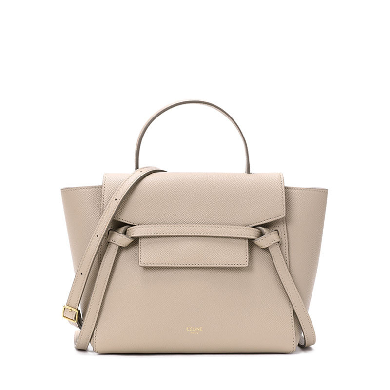 【预售】Celine Belt 鲶鱼手拎包 Nano 18900 卡其色