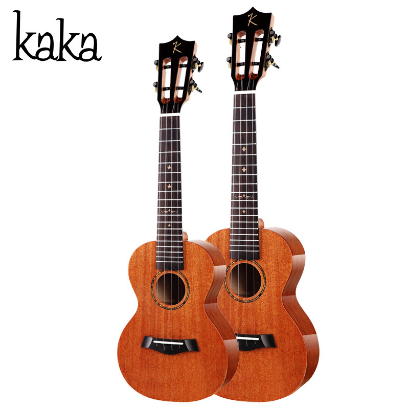 KAKA卡卡 KUT-MAD新款 尤克里里乌克丽丽ukulele桃花心木全单板26寸小吉他 原木色