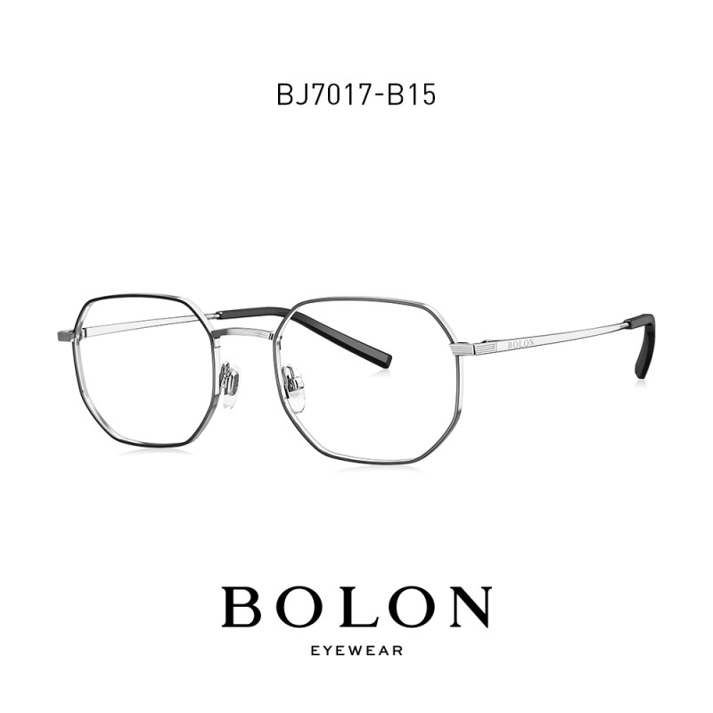 BOLON暴龙2019新款光学镜复古近视镜男女潮 金属框眼镜框架BJ7107 BJ7107B15