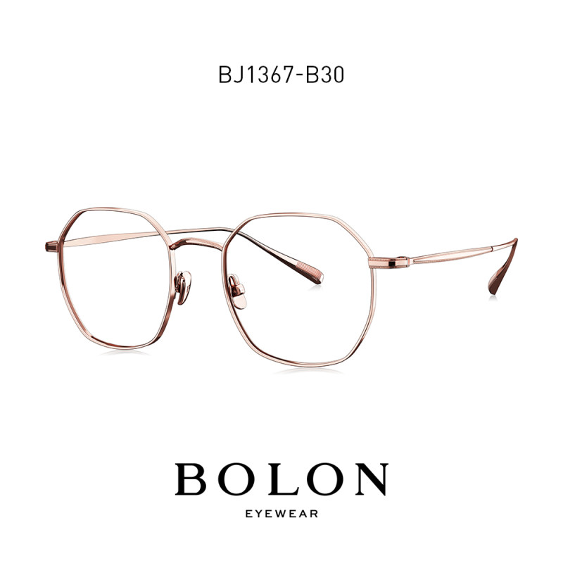 BOLON暴龙2019新品光学架王俊凯见面会 同款钛金属镜框眼镜BJ1367 BJ1367B30