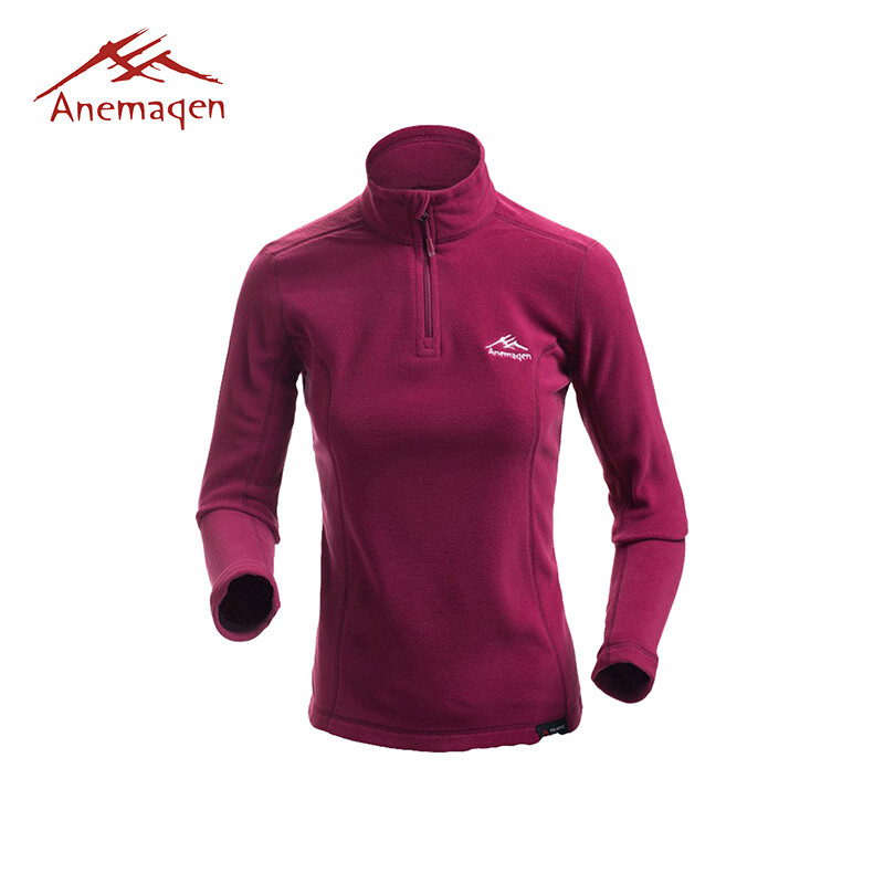 阿尼玛卿/ANEMAQEN户外透气速干衣半开拉链套头衫女-ClassicMicroA