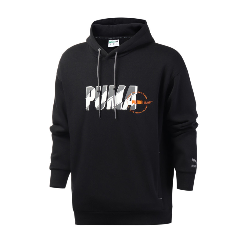 PUMA彪马男装运动服休闲时尚连帽卫衣596725... S 59672501黑色
