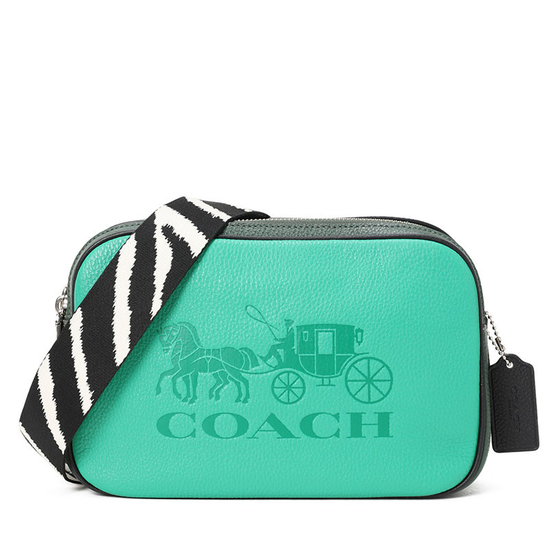 Coach 压花马车图案相机单肩包 F72704 浅蓝色