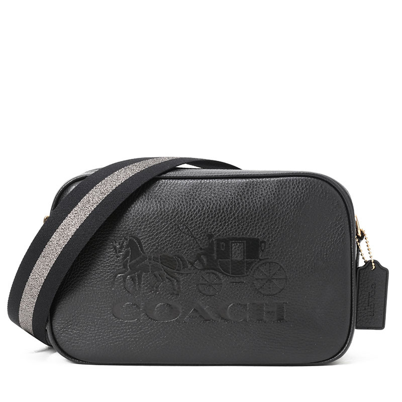 Coach 压花马车图案相机单肩包 F72704 黑色