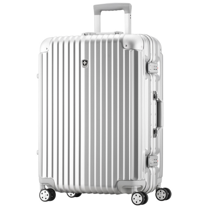 瑞动MT-5232-23T00 20”时尚竖条铝框登机箱40*23.5*55CM 银色十个起订 单个价格