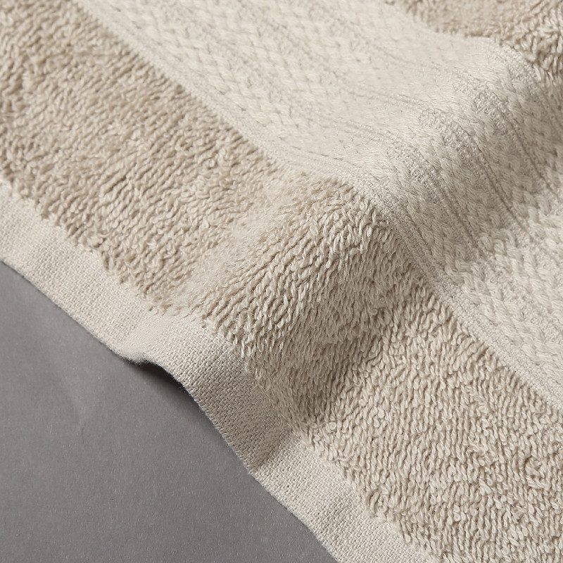 印度进口全棉缎档毛方浴 印度进口全棉缎档 浴巾亚格拉\浅咖140*70cm