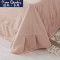 皮尔卡丹(Pierre Cardin)家纺 冬季珊瑚绒四件套双面绒加厚法兰绒天鹅牛奶绒床裙床单被套法莱绒 适用2.0m床-被套2.2*2.4m 可可灰