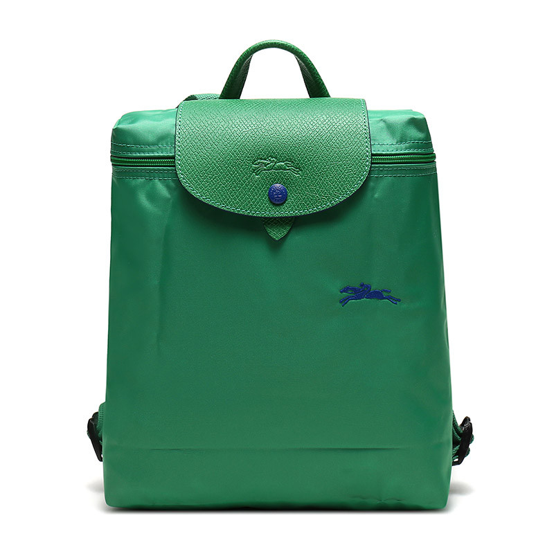 Longchamp 珑骧 女款LE PLIAGE系列织物可折叠双肩包 1699 619 P25-仙人掌绿色