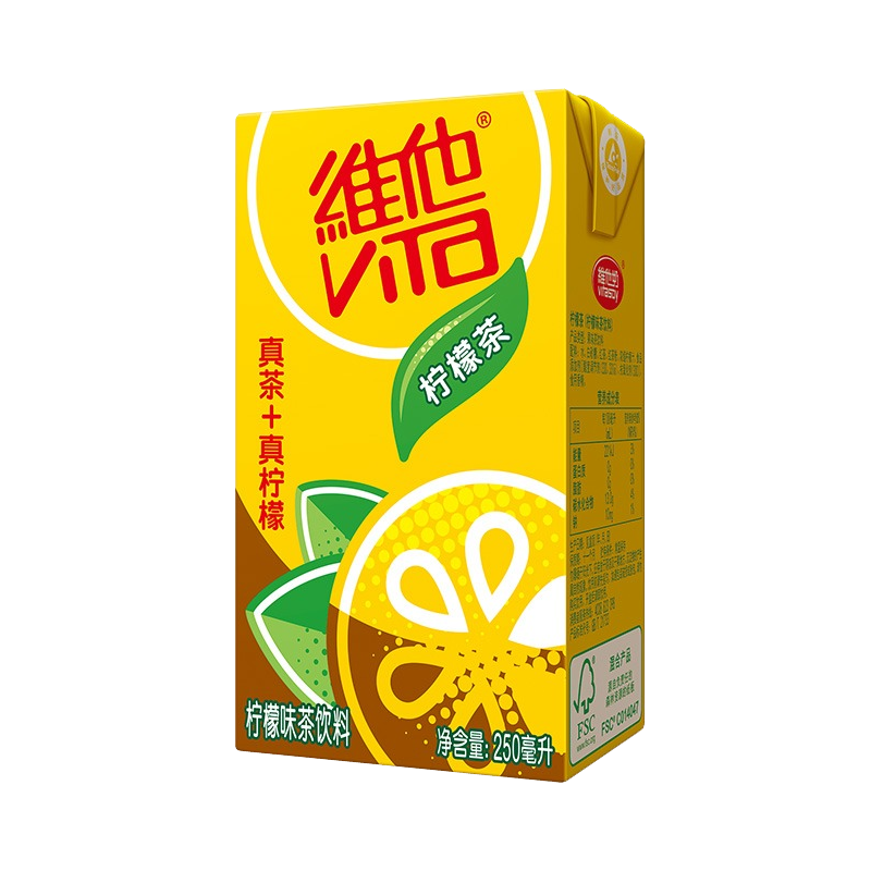 维他奶（vitasoy）柠檬茶饮料 盒装250ml