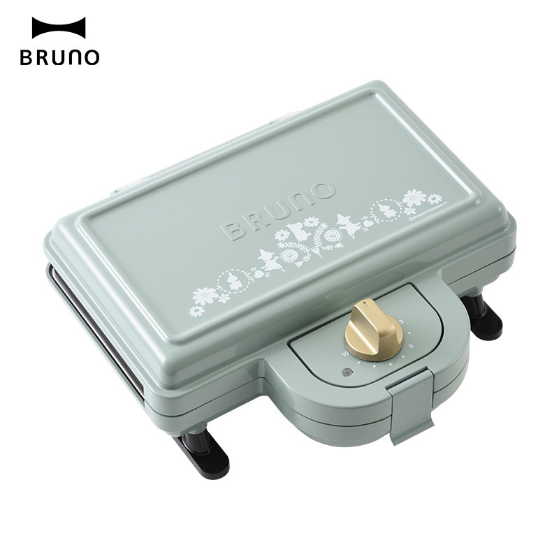 日本BRUNO 轻食机Plus标配（轻食机+三明治盘x2）-姆明限量款-BOE051-BGR