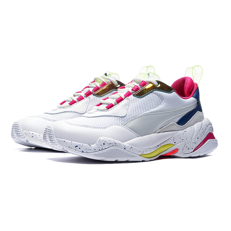 PUMA黑标男鞋运动鞋Thunder Space复古老爹鞋休闲鞋370768.. 37076802彪马白+海蓝色+柠檬黄 41码