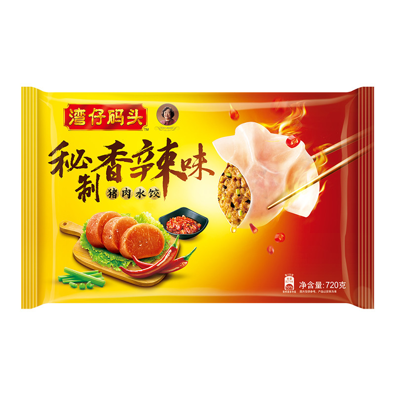 湾仔秘制香辣味猪肉水饺720g