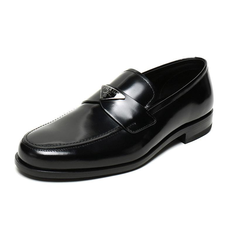 PRADA 普拉达 男士皮革商务皮鞋 2DB180 P39 F0002-黑色 8.5