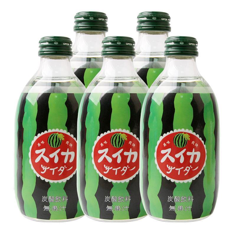 日本进口 友傑 西瓜味汽水 300ml*5瓶