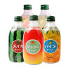 日本进口 友傑 五口味汽水体验装（哈蜜瓜味、白桃味、菠萝味、芒果味、西瓜味） 300ml*5瓶