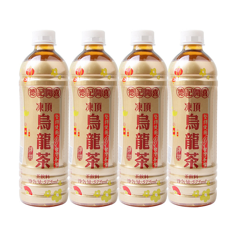 中国台湾 德记开喜 冻顶乌龙茶 575ml*4瓶 清甜型
